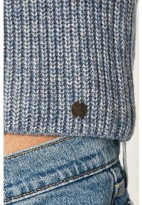 Pepe Jeans - Sweter Babie. Okazja: na co dzień. Kolor: niebieski. Materiał: wełna, bawełna, materiał, dzianina, akryl. Wzór: melanż. Styl: casual #3