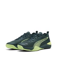 Puma - Buty do piłki ręcznej unisex Eliminate NITRO™ 4 PUMA. Kolor: wielokolorowy, żółty, zielony. Sport: piłka ręczna #1