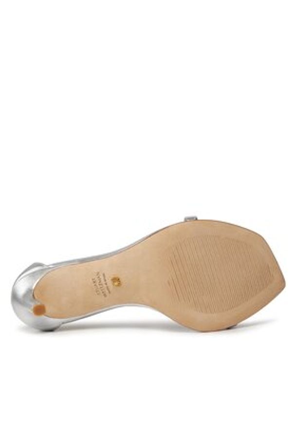 Stuart Weitzman Sandały Nudistcurve 100 Sanda SA178 Srebrny. Kolor: srebrny. Materiał: skóra