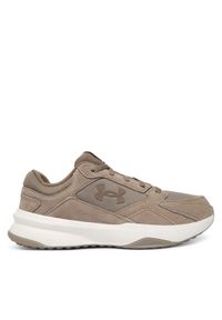 Under Armour Sneakersy UA Edge Suede 3027731 Beżowy. Kolor: beżowy. Materiał: skóra, zamsz