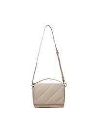 Calvin Klein Jeans Torebka Quilted Boxy Flap Crossbody24 K60K612243 Beżowy. Kolor: beżowy. Materiał: skórzane