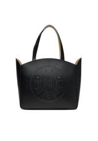 Karl Lagerfeld - KARL LAGERFELD Torebka A3W30043 Czarny. Kolor: czarny. Materiał: skórzane