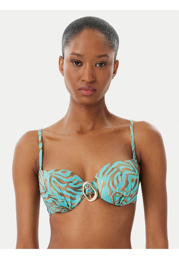 SELMARK - Selmark Góra od bikini BN717 Turkusowy. Kolor: turkusowy. Materiał: syntetyk