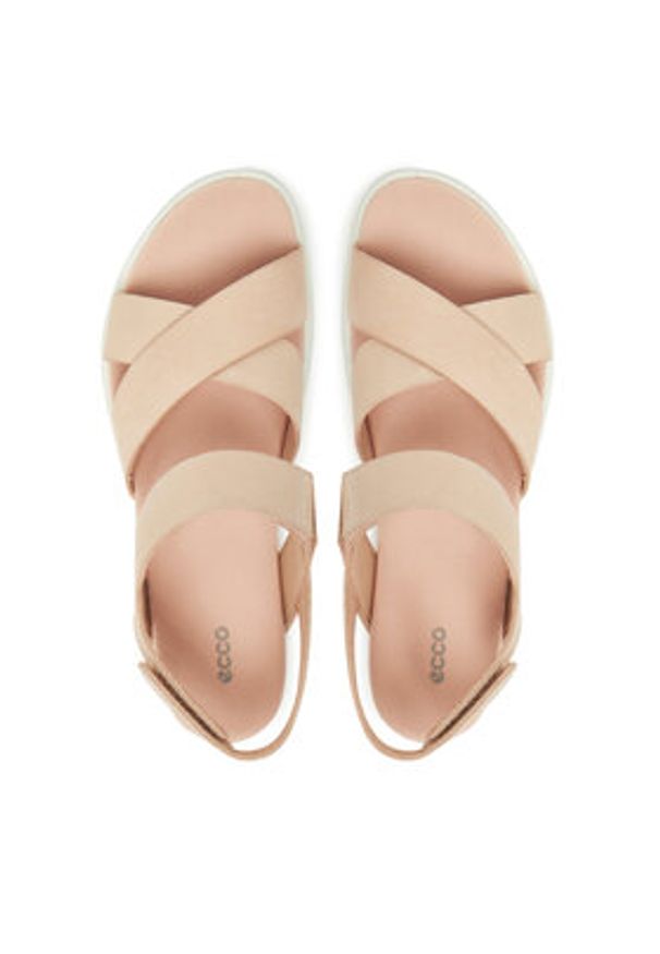 ecco - ECCO Sandały Samara 22010302118 Różowy. Kolor: różowy. Materiał: skóra