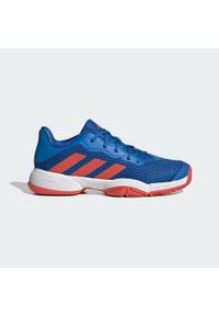 Adidas - Barricade Tennis Shoes. Kolor: czerwony, niebieski, wielokolorowy, biały. Materiał: materiał