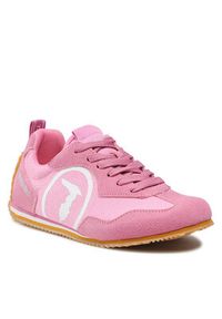 Trussardi Jeans - Trussardi Sneakersy 79A00742 Różowy. Kolor: różowy. Materiał: materiał #5