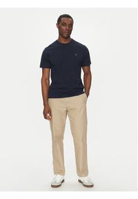 Save The Duck T-Shirt DT1194M BESY20 Granatowy Regular Fit. Kolor: niebieski. Materiał: bawełna #5