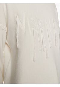 Patrizia Pepe Sweter 8K0238 K207-W146 Biały Regular Fit. Kolor: biały. Materiał: wiskoza