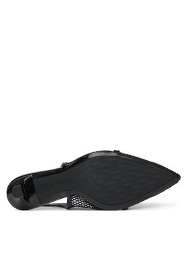 Karl Lagerfeld - KARL LAGERFELD Sandały Sienna KL32704A Czarny. Kolor: czarny. Materiał: materiał