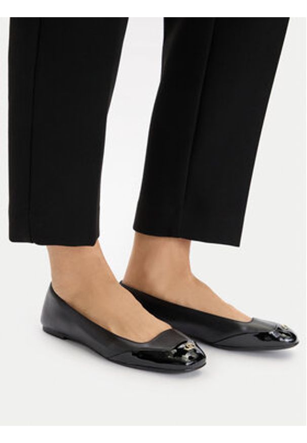 Liu Jo Baleriny Brigitte 03 SF5041 PX695 Czarny. Kolor: czarny. Materiał: skóra