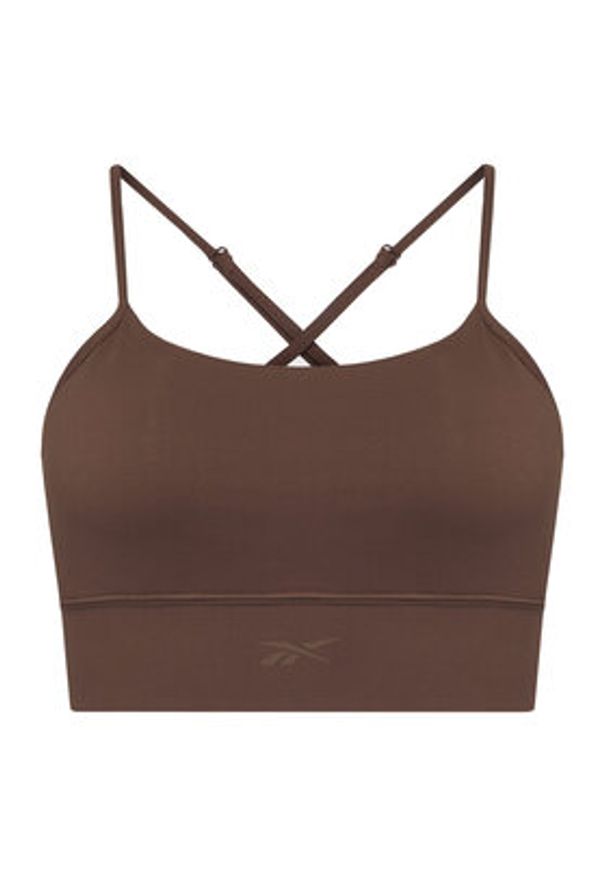 Reebok Biustonosz sportowy Reebok X Ewa Chodakowska RK25310CCW Brązowy. Kolor: brązowy. Materiał: syntetyk