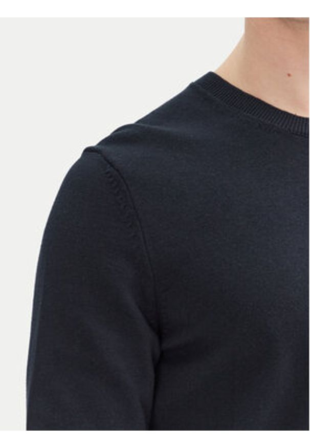 Aeronautica Militare Sweter 251MA1502L506 Granatowy Regular Fit. Kolor: niebieski. Materiał: bawełna