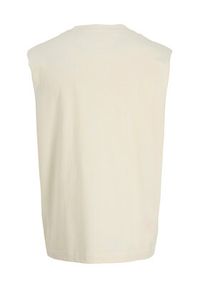 Jack & Jones Tank top Norrebro Emb 12292009 Écru Regular Fit. Materiał: bawełna #3