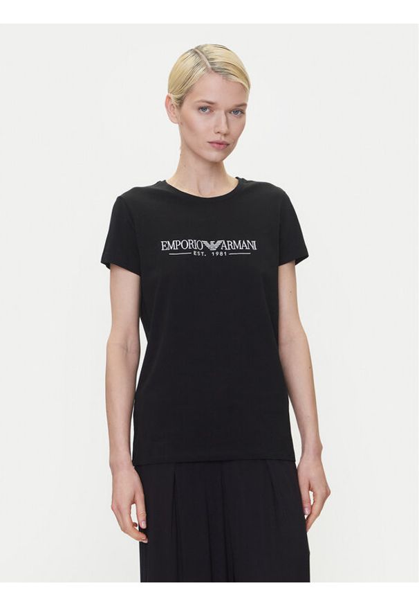 Emporio Armani Underwear T-Shirt EW000408 AF10881 UC001 Czarny Regular Fit. Kolor: czarny. Materiał: bawełna
