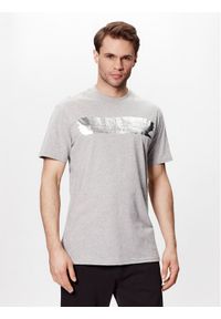 Plein Sport T-Shirt SACC MTK6036 SJY001N Szary Regular Fit. Kolor: szary. Materiał: bawełna. Styl: sportowy