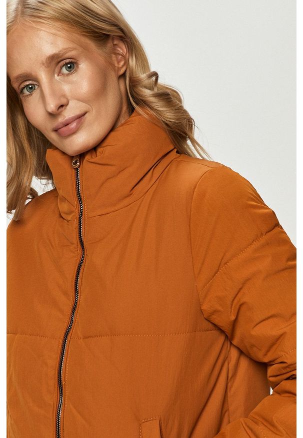 only - Only - Kurtka. Okazja: na co dzień. Kolor: brązowy. Styl: casual