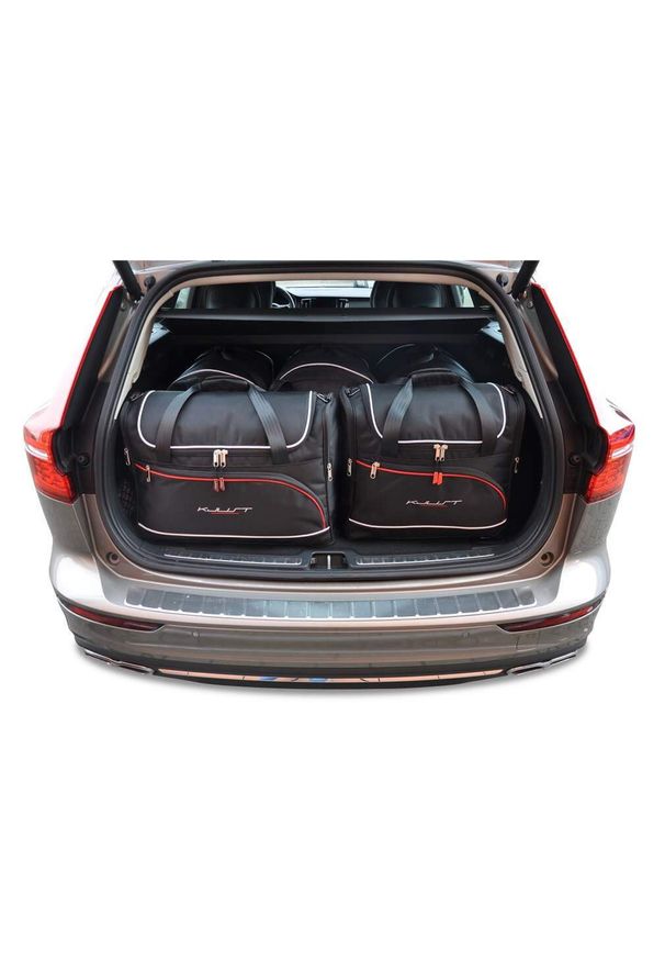 KJUST - Torby Do Bagażnika Volvo V60 Cross Country 2018+ 5Szt Kjust. Kolor: czarny. Styl: sportowy