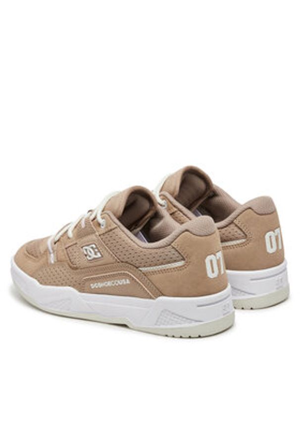 DC Sneakersy Construct ADJS100172-TAN Brązowy. Kolor: brązowy. Materiał: skóra
