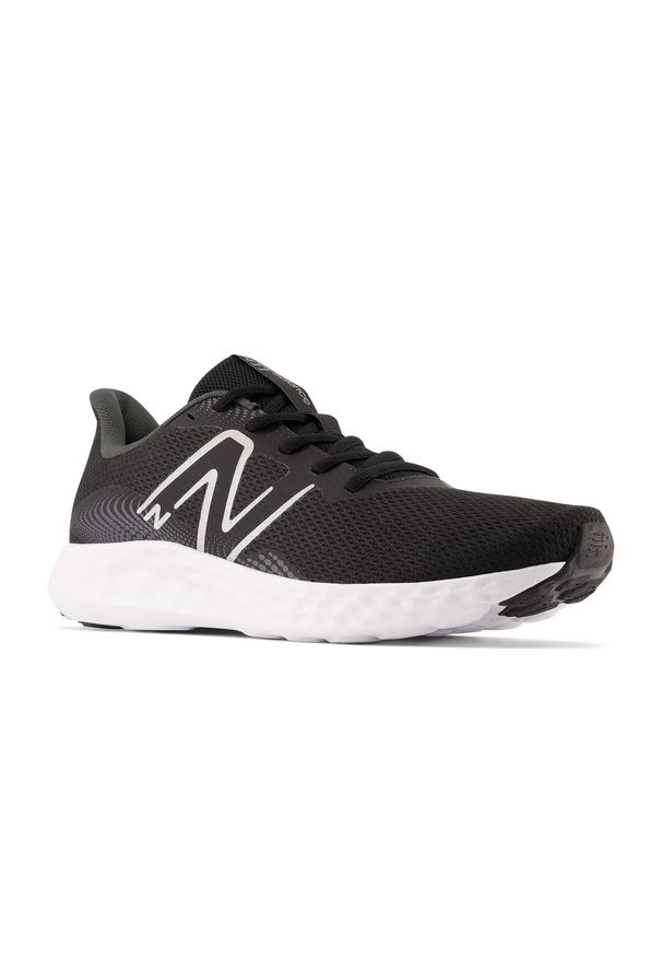 Buty męskie New Balance M411LB3 – czarne. Kolor: czarny. Materiał: guma, syntetyk, materiał. Szerokość cholewki: normalna. Sport: fitness