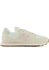 Buty damskie New Balance GW500CR1 - beżowe. Okazja: na co dzień. Kolor: beżowy. Materiał: guma, skóra, tworzywo sztuczne. Szerokość cholewki: normalna