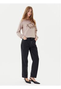 Liu Jo Sport Bluza TF5097 FS090 Beżowy Regular Fit. Kolor: beżowy. Materiał: bawełna. Styl: sportowy