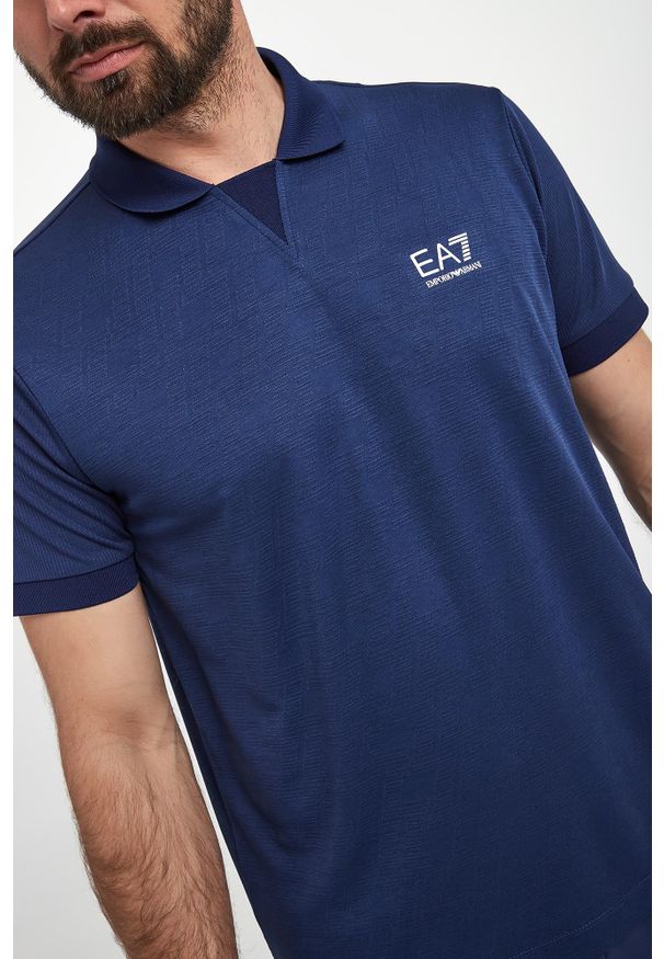 EA7 Emporio Armani - Polo męskie EA7 EMPORIO ARMANI. Typ kołnierza: polo