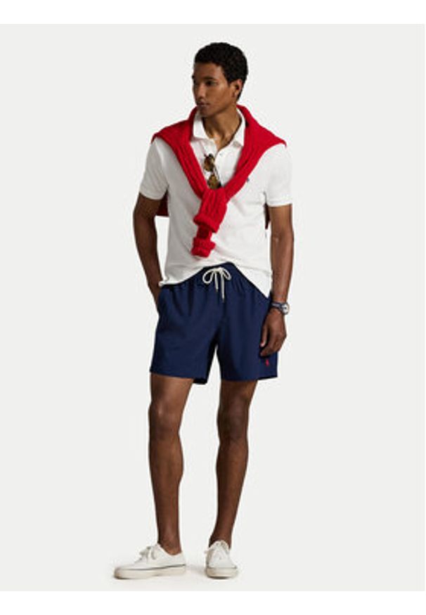 Polo Ralph Lauren Szorty kąpielowe 710907255001 Granatowy Regular Fit. Kolor: niebieski. Materiał: syntetyk