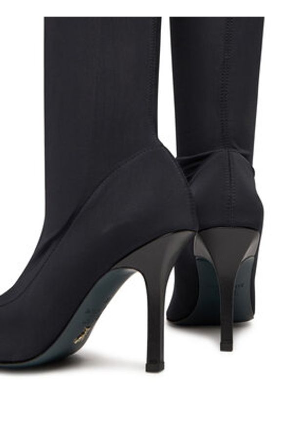 Patrizia Pepe Kozaki 8Y0127 J346 Czarny. Kolor: czarny. Materiał: materiał