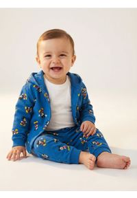 Sinsay - Spodnie dresowe jogger Mickey Mouse - mid blue. Materiał: dresówka. Wzór: motyw z bajki #1
