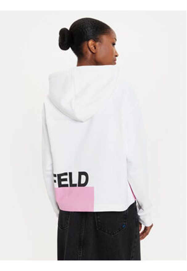 Karl Lagerfeld Jeans Bluza 245J1803 Biały Regular Fit. Kolor: biały. Materiał: bawełna