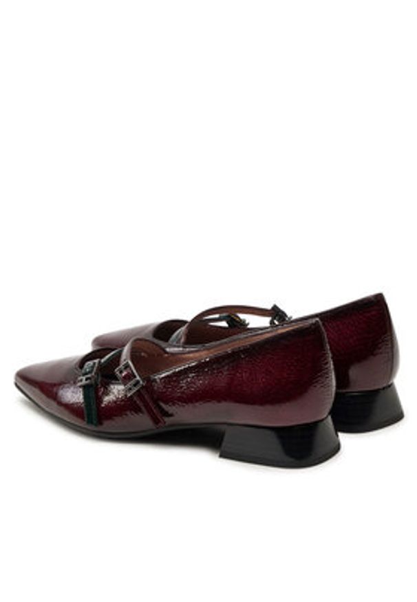 Hispanitas Baleriny Rio-I24 BHI243567 Bordowy. Kolor: czerwony. Materiał: skóra, lakier