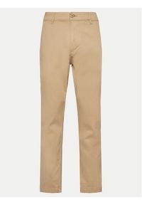 INDICODE Chinosy Kellen 60-336 Beżowy Slim Fit. Kolor: beżowy. Materiał: bawełna
