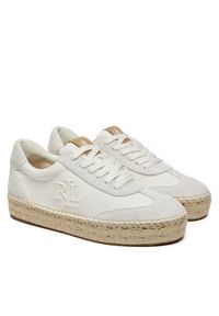 Lauren Ralph Lauren - LAUREN RALPH LAUREN Espadryle Luize 802959230001 Biały. Kolor: biały. Materiał: materiał #6