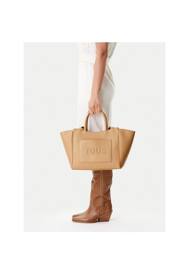 Tous - Torebka TOUS. Kolor: beżowy