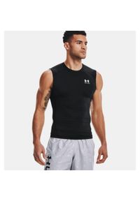 Under Armour - Koszulka męska tank top UNDER ARMOUR 1361522 bez rękawów. Kolor: czarny. Materiał: poliester. Długość rękawa: bez rękawów. Styl: sportowy #1