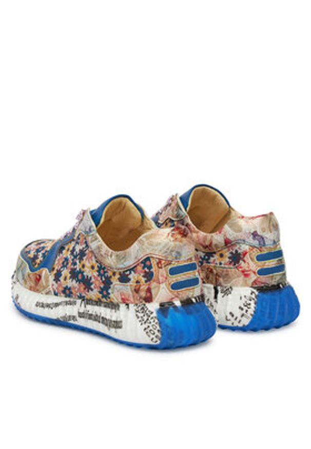 Laura Vita Sneakersy Burton 127 Kolorowy. Materiał: skóra. Wzór: kolorowy