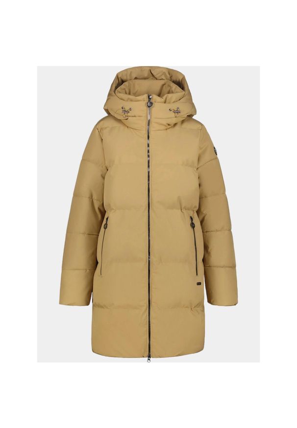 LUHTA - Płaszcz Zimowy Damski Luhta Halla. Kolor: brązowy. Materiał: puch. Sezon: zima. Sport: turystyka piesza