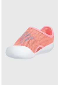 Adidas - adidas sandały dziecięce GV7809 kolor pomarańczowy. Nosek buta: okrągły. Zapięcie: rzepy. Kolor: pomarańczowy. Materiał: materiał #3