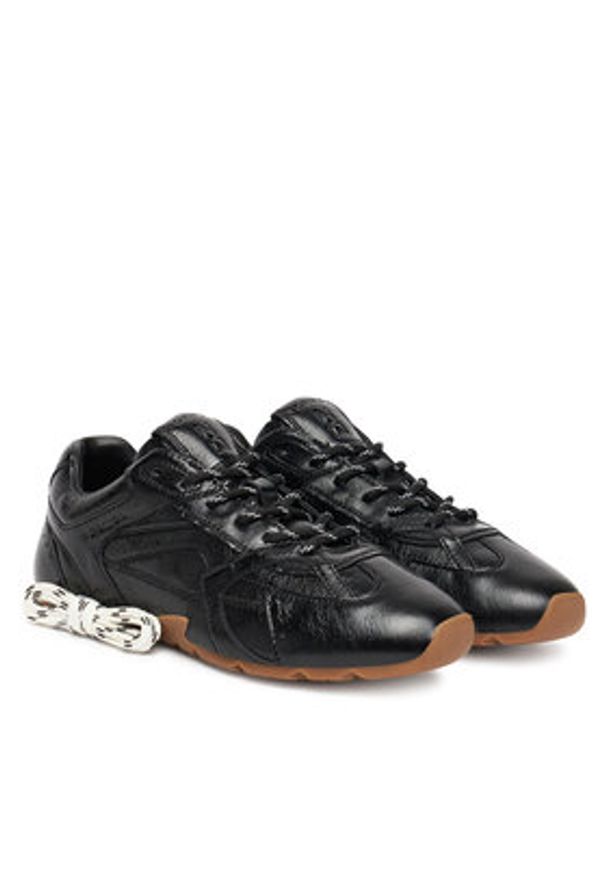 Nokwol Sneakersy Atlas Czarny. Kolor: czarny. Materiał: skóra