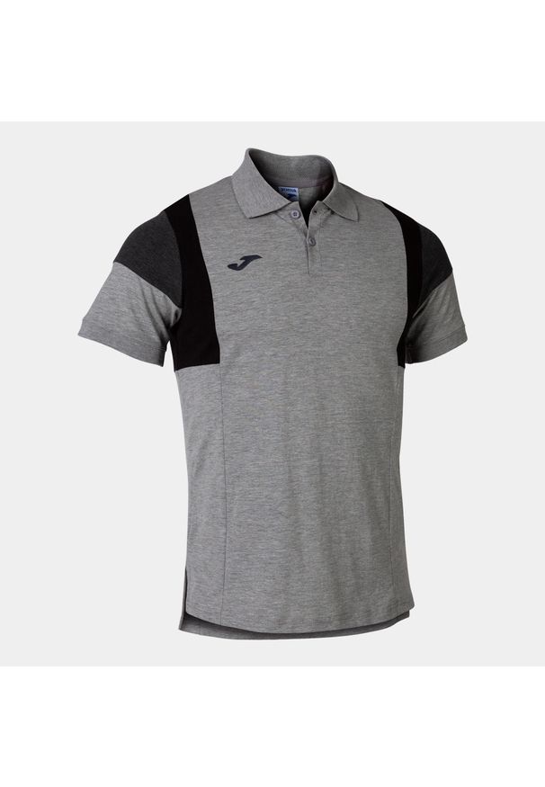 Koszulka polo do tenisa męska Joma Confort III. Typ kołnierza: polo. Kolor: szary. Sport: tenis