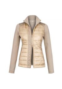 Bluza jeździecka damska EQUESTRIAN QUEEN Elvira 25SS zasuwana. Kolor: brązowy, wielokolorowy, beżowy. Materiał: materiał