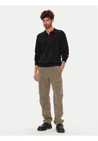 C.P. Company Sweter 19CMKN038A005528A Czarny Regular Fit. Kolor: czarny. Materiał: wełna #4