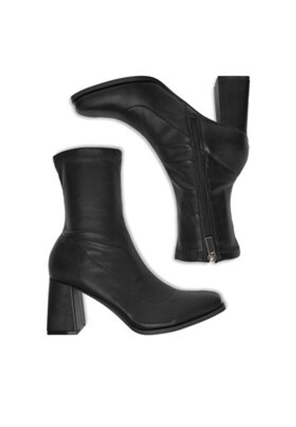 DeeZee Botki BZRB0804-4 Czarny. Kolor: czarny. Materiał: syntetyk, materiał