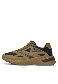 Calvin Klein Sneakersy Low Top Lace Up HM0HM01363 Zielony. Kolor: zielony. Materiał: materiał