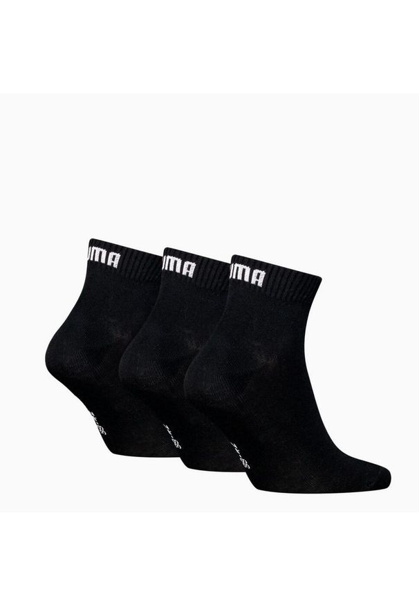 Puma Skarpety Quarter Plain 3-Pack 93858906. Kolor: czarny. Sport: bieganie