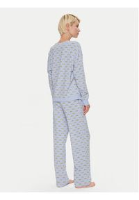 DKNY Piżama YI80030 Błękitny Relaxed Fit. Kolor: niebieski. Materiał: bawełna #2