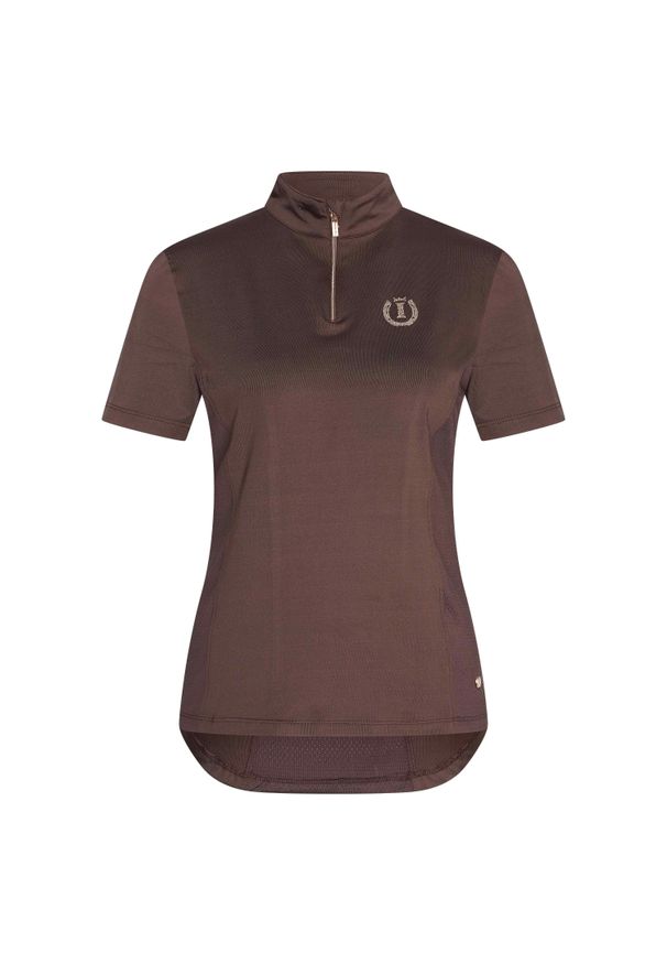 IMPERIAL RIDING - Koszulka damska Imperial Riding Tech Top Irhspeedy. Kolor: brązowy