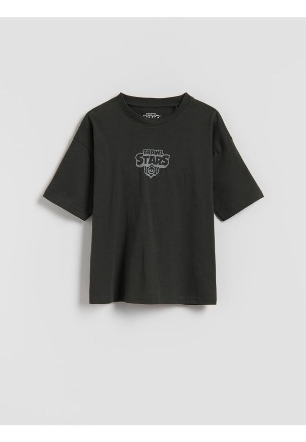 Reserved - T-shirt Brawl Stars - czarny. Kolor: czarny. Materiał: dzianina, bawełna