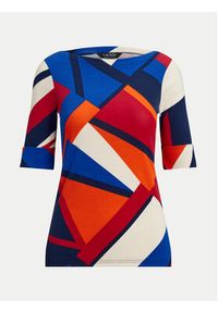 Lauren Ralph Lauren - LAUREN RALPH LAUREN Bluzka 200957666001 Kolorowy Slim Fit. Materiał: bawełna. Wzór: kolorowy #5