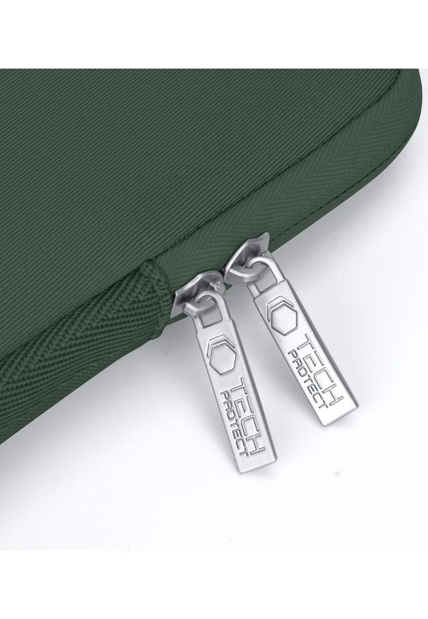 TECH-PROTECT - Pokrowiec Tech-Protect NeoSlim 13-14'' zielony. Kolor: zielony. Materiał: tkanina, neopren, materiał, polar. Styl: elegancki, biznesowy, casual